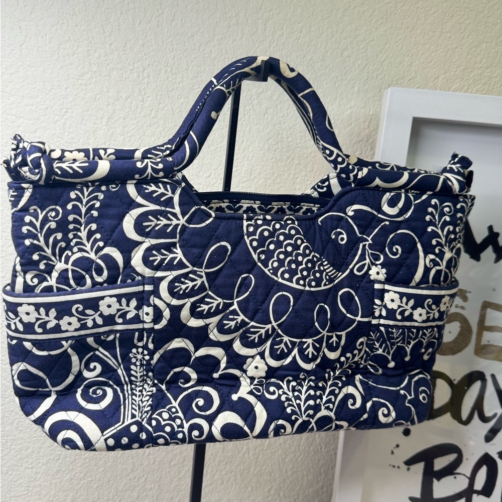 Vera Bradley Blue and White Handbag